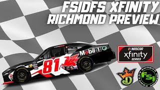 FSi DFS NASCAR DFS Picks Show Xfinity Series Toyota Care 250 at Richmond Raceway Speculation Video [upl. by Ciryl]