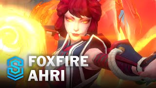 Foxfire Ahri Wild Rift Skin Spotlight [upl. by Nosilla]