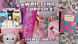 Kawaii amp Aesthetic School Supplies  Stationery  Items Links 📔🖍️❤️  TikTok Compilation pt1 [upl. by Lindon]