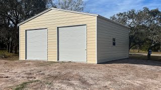 30x30 metal garage FULL COST BREAKDOWN [upl. by Longtin]