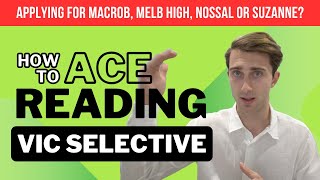 How To Ace Reading  Selective High School Test Tips 2023 [upl. by Esertal]