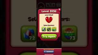 Toon Blast Level 3536  No Boosts  3 Stars [upl. by Proudlove]