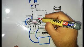 5 Funcionamiento de Disyuntor Diferencial Monofasico [upl. by Dillie]