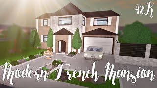 Bloxburg Modern French Mansion 42K [upl. by Yakcm]