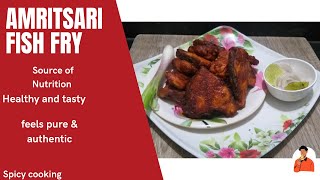 Amritsari Fish  Amritsari Fish Fry  world famous fish fry Recipe  Spicy Cooking [upl. by Russom]