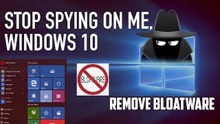 Speed Up Windows 10 By Removing Bloatware  HINDI [upl. by Eerolam]