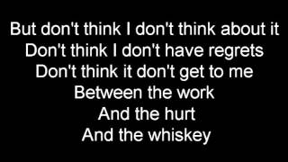 Darius Rucker Dont Think I Dont Think About It Lyric Video [upl. by Alis]