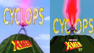 XMen 97 Intro And Outro Side By Side Comparison [upl. by Goulette504]