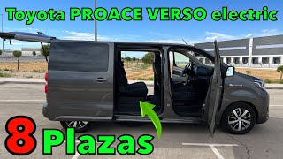 Toyota PROACE VERSO electric 2022 FURGONETA ELÉCTRICA para VIAJAR con toda la familia MOTORK [upl. by Nodnalb]