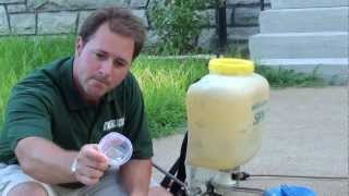 Spraying Nutsedge  Lawn Care [upl. by Irec]