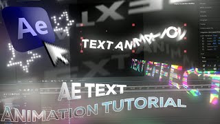 Text Animations amp Effects Tutorial  After Effects [upl. by Blackburn]