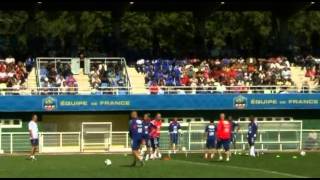 Zinedine Zidane training with the French football squad [upl. by Purity]