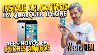 COMO INSTALAR APLICATIVOS NOS IPHONES ANTIGOS IOS ANTIGOS COMO 5S ETC [upl. by Dow]