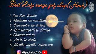 Best Lori Songs 2  Best Hindi Lori collection sleeping music  lullaby  Nonstop music for baby [upl. by Arihs]