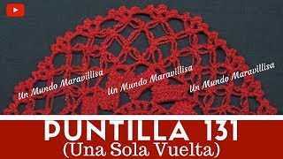 Puntilla 131  Grande de una sola vuelta  Puntillas Maribel [upl. by Anitsenre]