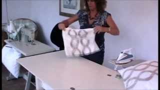 MAKING CUSHIONS WITH A CONTRASTING PANEL [upl. by Hospers]