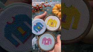 🧵 The best way to master ‘Sweater Weather’ with a cross stitch using Aurifil 12 at thread 🪡 [upl. by Dressel642]