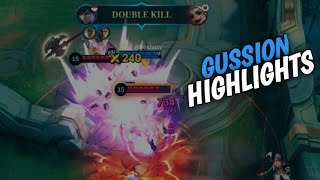 HIGHLIGHTS GAMEPLAY GUSSION JUNGLER  MLBB [upl. by Otreblig]