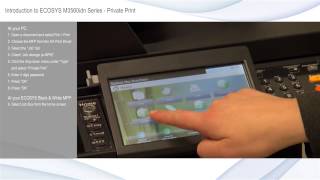 Kyocera ECOSYS  Private Print Function [upl. by Atinaw]