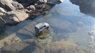 RC car  Defender D90 KAHN Ice amp Rock Course Driving 17 [upl. by Isborne647]