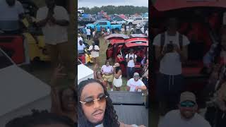 Quavo Brought His Takeoff Tribute Monte Carlo To The Rick Ross Car Show 2024 quavo [upl. by Goldia66]