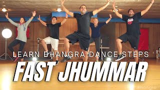 Learn Bhangra Dance Online Tutorial For Intermediate Dancers  Fast Jhummar Step By Step  Lesson 1 [upl. by Sayers]