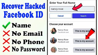 How to Recover Hacked facebook account 2023 facebook access Get FB id facebook hacked recovery 2023 [upl. by Odrick]