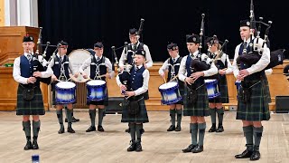 George Heriots School Pipe Band winning the competition [upl. by Feil]