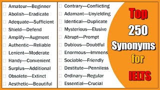 250 Essential Advanced Synonyms for IELTS  C1 C2 Level English [upl. by Shama]