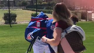 Albert Almora Jr with his wife and son  Chicago Cubs 2019 Spring Training [upl. by Jonathan]