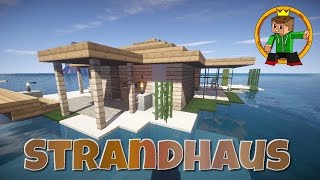 Minecraft Tutorial  Wie baue ich ein schönes Haus 9  Strandhaus Download [upl. by Pedaias868]