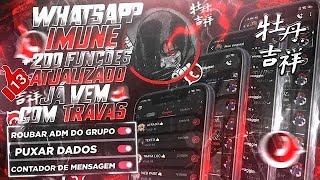 ❤️⚡ NOVO MELHOR WHATSAPP IMUNE PRIMÁRIO E SECUNDÁRIO ATUALIZADO COM FUNÇÕES EXCLUSIVAS 2 CORES ⚡❤️ [upl. by Idaf282]