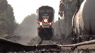 New Amtrak engine over camera 2012 train railway railfans [upl. by Are90]