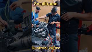 engine on quattrini 200cc shorts vesparacing 2tak [upl. by Ahtiekahs]