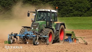 Hafer und Wicken säen  Fendt 818 Vario  Amazone  Rabe  Walzen [upl. by Bautista]