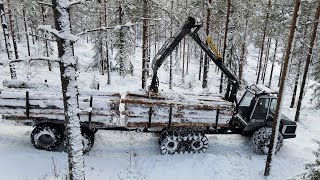 Malwa 560F Forwarder with trailer  Notodden Norway [upl. by Charlot]