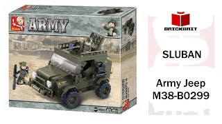 SLUBAN Army Jeep Set M38B0299 [upl. by Eves]