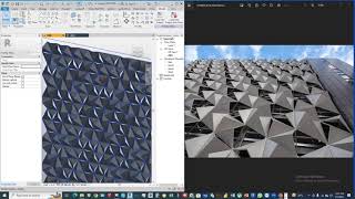 Revit study 28 Dynamo with randomize triangle panel set a pattern type façade in Revit [upl. by Raffarty255]