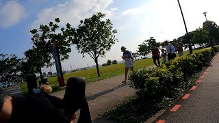 East Coast Park Singapore Bicycle Ride  Chinese New Year Ride [upl. by Nellak43]