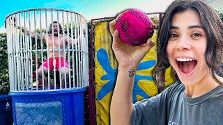 COUPLES DUNK TANK CHALLENGE WITH CHELSEY amp JC [upl. by Havelock618]