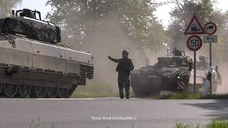 Bundeswehr Manöver PzGrenBtl 33 Schützenpanzer Puma IFV freilaufende Übung FTX Marsch TrÜbPl Bergen [upl. by Ylas]