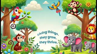 Living amp Nonliving Things Song for Kids  Fun Educational Song for Elementary Students [upl. by Iadrahs]