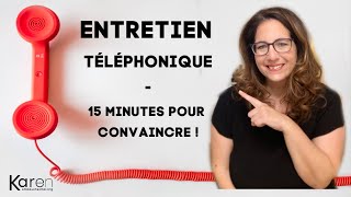 Entretien téléphonique  15 minutes pour convaincre  exemples de questions [upl. by Lowney]