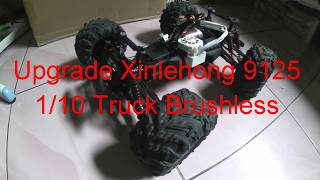 xinlehong 9125 110 Truck Upgrade Motor Brushless Surpass Hobby 3665 2600kv esc 60a waterproof [upl. by Rogerio]