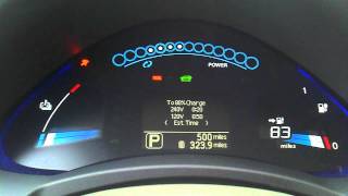 Nissan LEAF startup sequence [upl. by Amo]