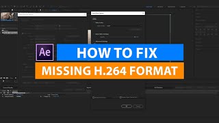 How to render and Export mp4 with H264 codec in After Effects [upl. by Htial]