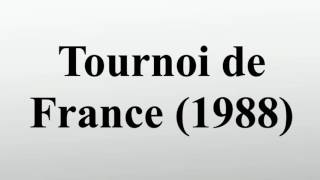 Tournoi de France 1988 [upl. by Cantone]