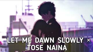 Let Me Down Slowly X Tose Naina  lyrics  Gravero  happyorsad [upl. by Olsson]