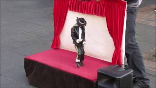 Michael Jacksons Dangerous Puppet Street Performance [upl. by Enylorac]