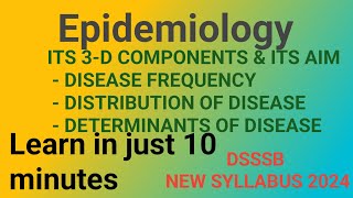 Epidemiology of diseaseDsssbTgt Science New syllabus 2024Hand written Notes [upl. by Eibloc9]